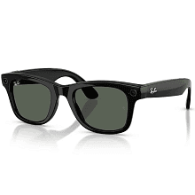 Умные очки Ray-Ban Wayfarer Shiny Black G15 Green L, черный - 0