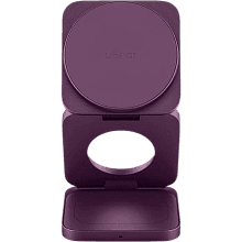 Зарядное устройство беспроводное uBear Balance Slim 3в1, бордовый - 2