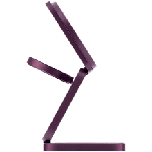 Зарядное устройство беспроводное uBear Balance Slim 3в1, бордовый - 3
