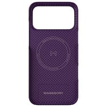 Чехол-накладка Magssory Aramid Frame Case для iPhone 18 Pro, арамид (кевлар), бургунди - 1