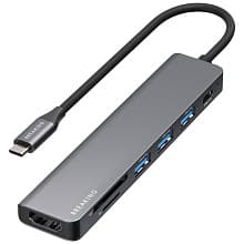 Концентратор USB Breaking Y04 7в1 графитовый - 0