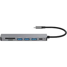 Концентратор USB Breaking Y04 7в1 графитовый - 1