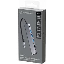Концентратор USB Breaking Y04 7в1 графитовый - 3