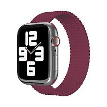 Ремешок VLP для Apple Watch 45mm, L/XL, нейлон, марсала - 0